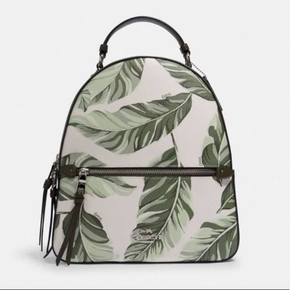 Coach Banana Leaves Print Jordyn Style No. 3962 Backpack Purse NWOT